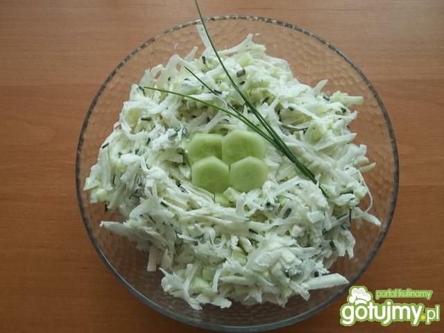 Surówka z kalarepy i ogórka 2 Surówka z kalarepy i ogórka 2
