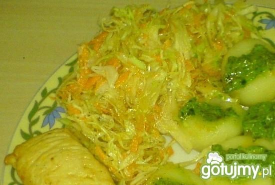 surówka z kapustki kiszonej