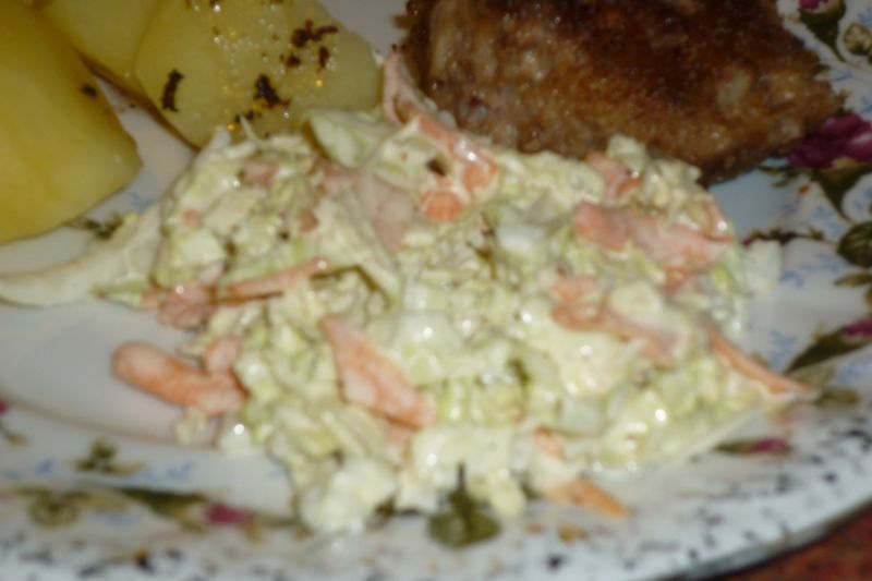 Surówka z kapusty pekińskiej z marchewką i cebulą Surówka z kapusty pekińskiej z marchewką i cebulą