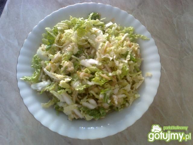 Surówka z kapusty pekińskiej z ogórkami Surówka z kapusty pekińskiej z ogórkami