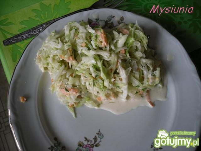 Surówka z kapusty z koperkiem