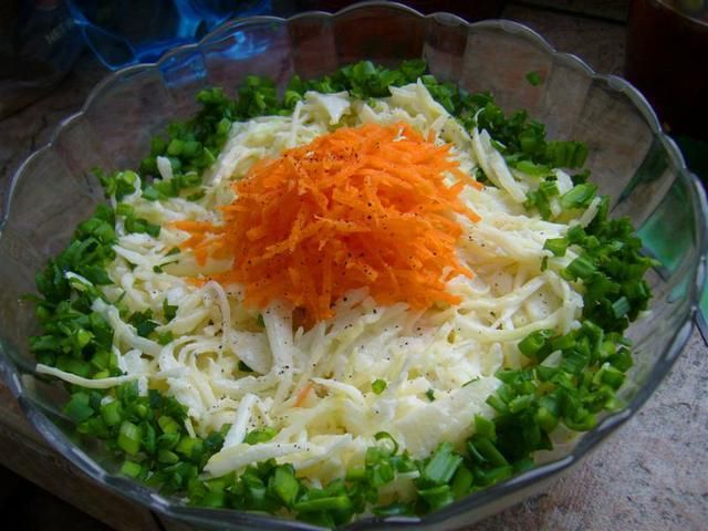 Surówka z kapusty ze szczypiorkiem