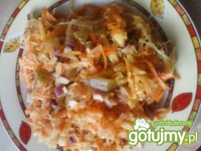 Surówka z kiszonej kapusty 4