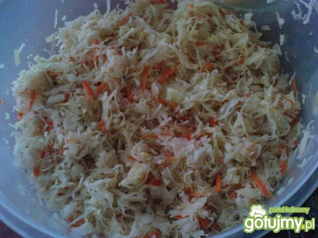 Surówka z kiszonej kapusty z jabłkiem 