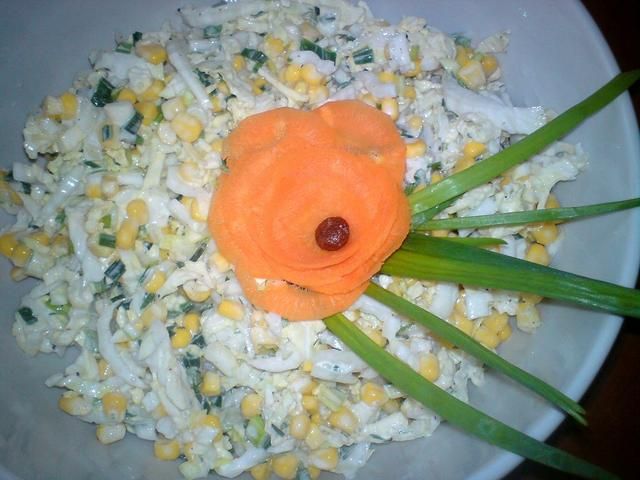 Surówka z kukurydzą