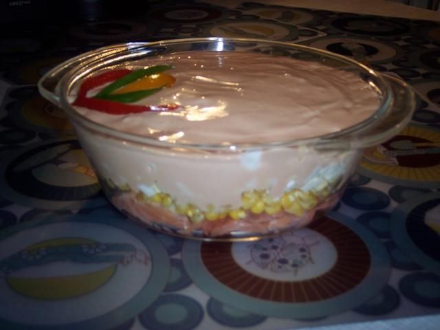 surówka z łososiem