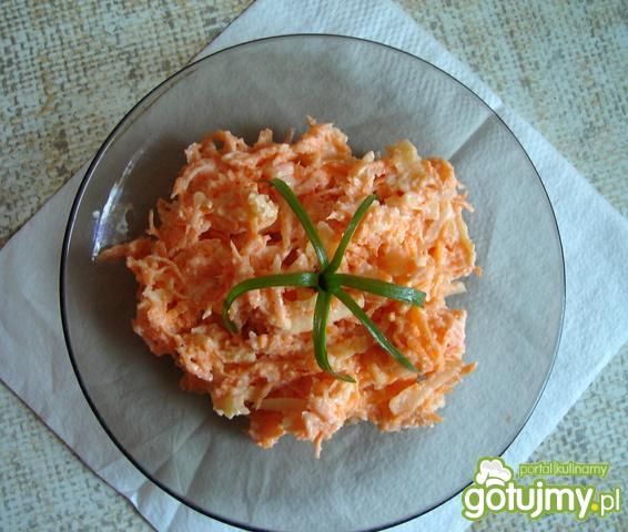 Surówka z marchwi i jabłek z chrzanem