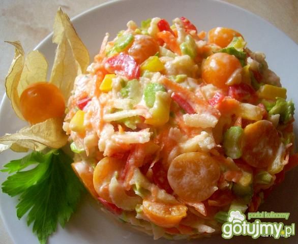 Surówka z miechunką 2  Surówka z miechunką 2