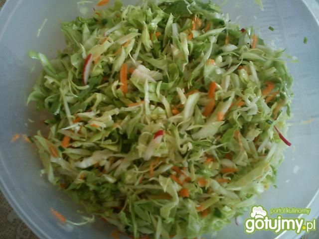 Surówka z młodej kapusty. Surówka z młodej kapusty.