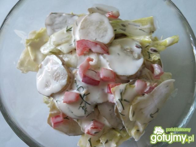 Surówka z ogórkiem konserwowym Surówka z ogórkiem konserwowym