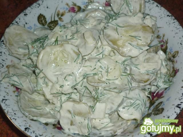 Surówka z ogórkiem małosolnym i koprem Surówka z ogórkiem małosolnym i koprem