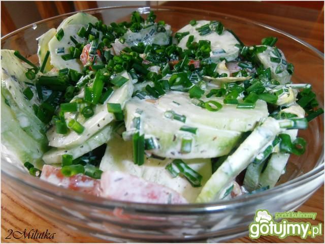 Surówka z ogórków i pomidorów Surówka z ogórków i pomidorów