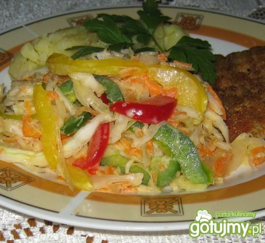 Surówka z papryką kolorową