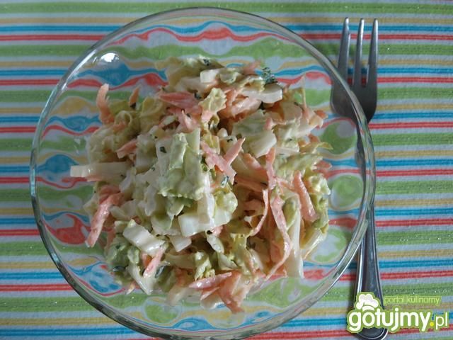 Surówka z pekinki z curry Surówka z pekinki z curry