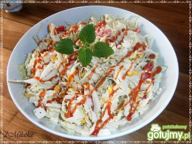 Surówka z pekińskiej i kukurydzy