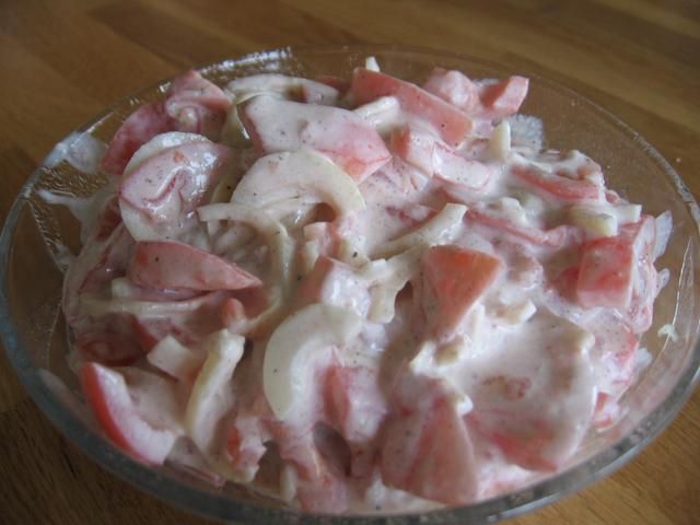 Surówka z pomidorów