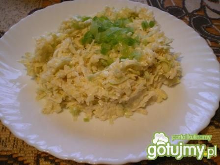 Surówka z pora i jabłka Surówka z pora i jabłka