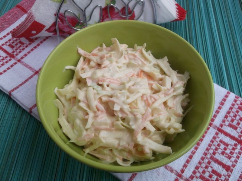 Surówka z pora i marchewki