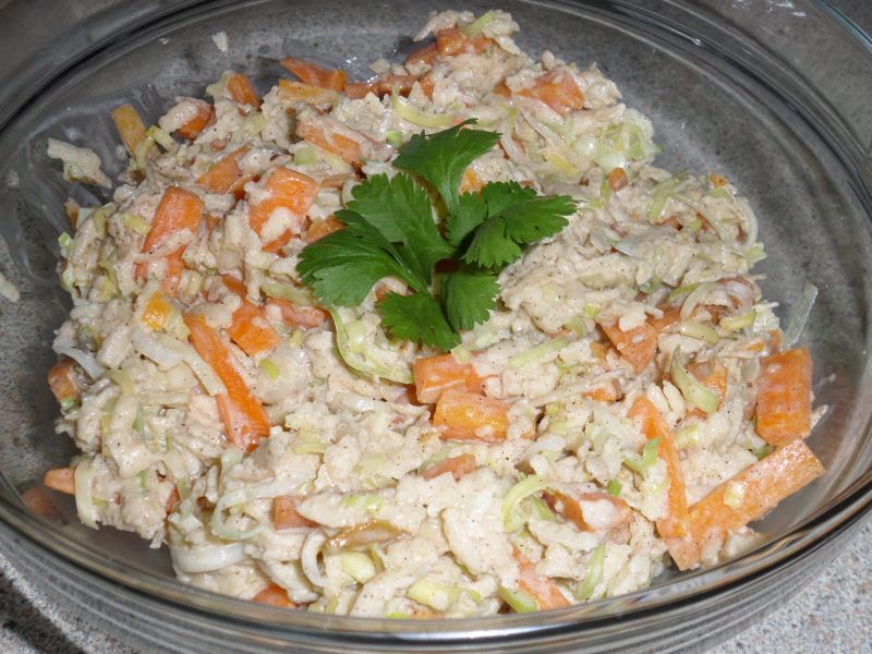 Surówka z pora i marchewki Surówka z pora i marchewki