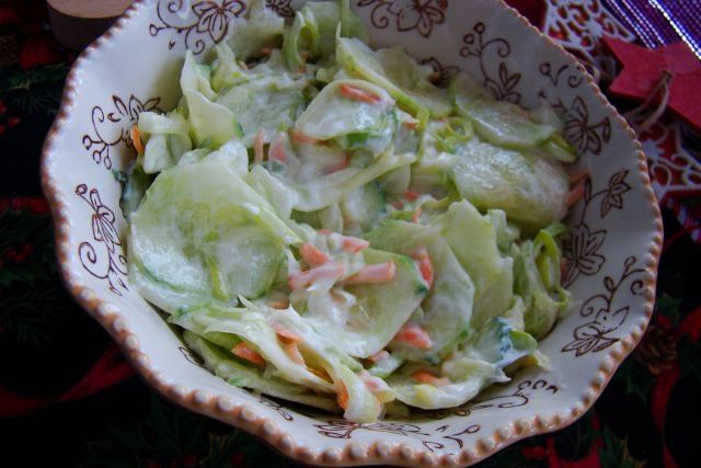 Surówka z pora i ogórka Surówka z pora i ogórka