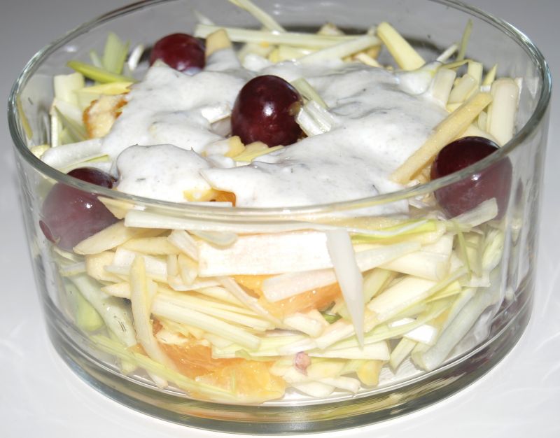 Surówka z pora i pomarańczy Surówka z pora i pomarańczy