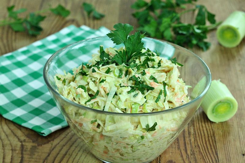 Surówka z pora na jesienny obiad