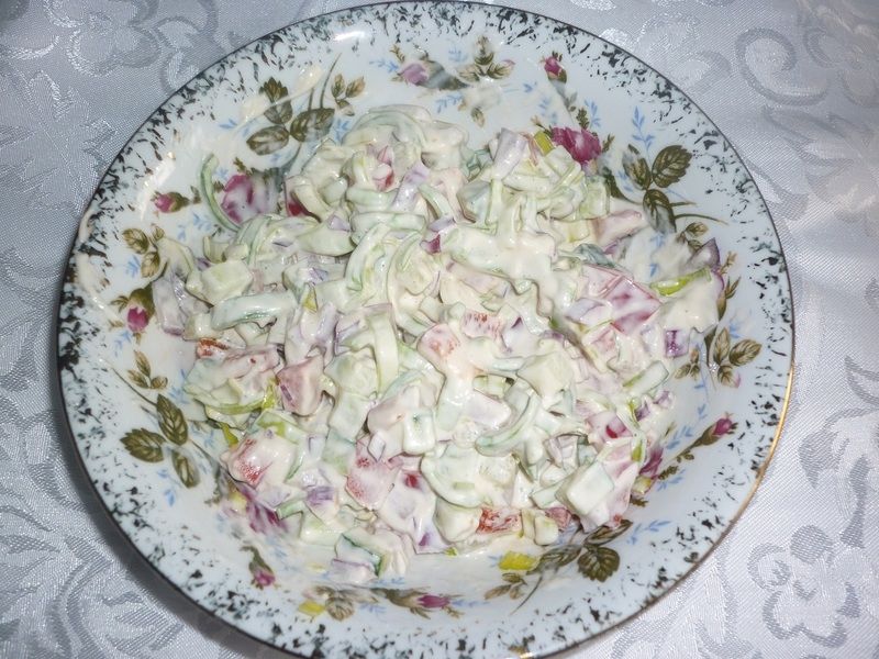 Surówka z porem  Surówka z porem