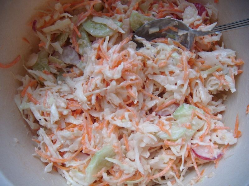 Surówka z porem i kapustą