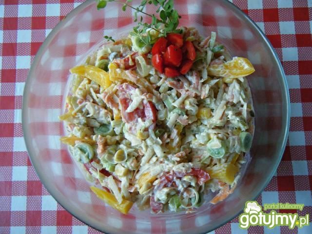 Surówka z pory i papryki Surówka z pory i papryki