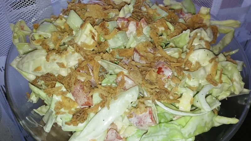 Surówka z prażoną cebulką Surówka z prażoną cebulką