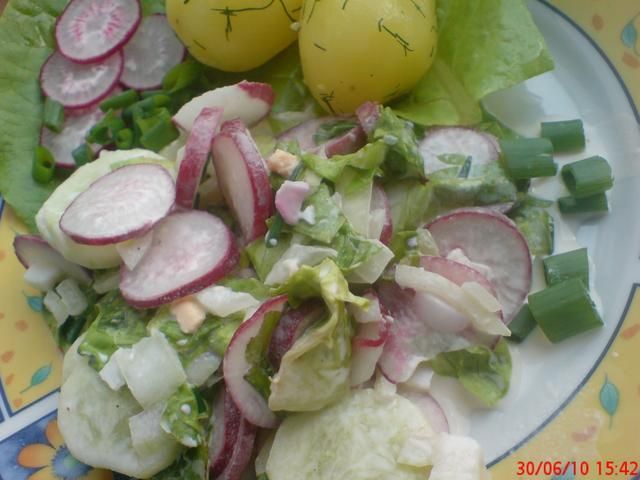 Surówka z rzodkiewką i ogorkiem