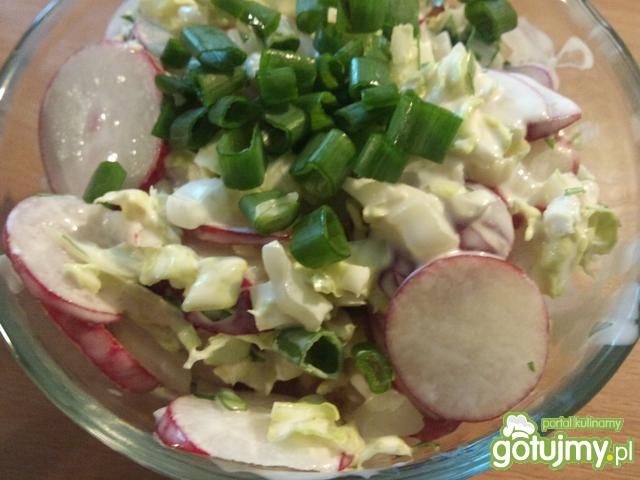 Surówka z rzodkiewki i młodej pekinki Surówka z rzodkiewki i młodej pekinki