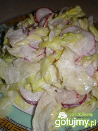 Surówka z sałaty i rzodkiewki Surówka z sałaty i rzodkiewki