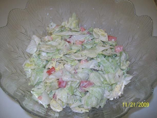 Surowka z salaty lodowej Surowka z salaty lodowej