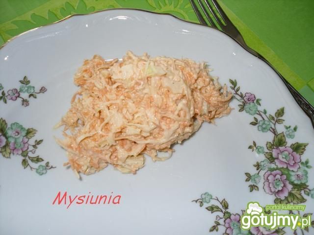 Surówka z selera i marchewki