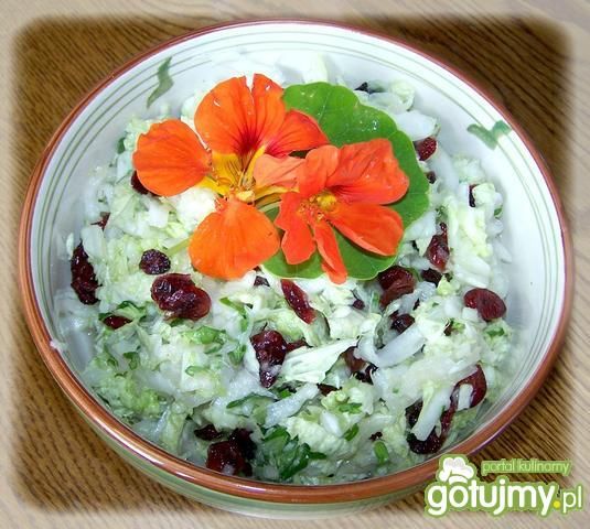 Surówka żurawinowo- nasturcjowa.