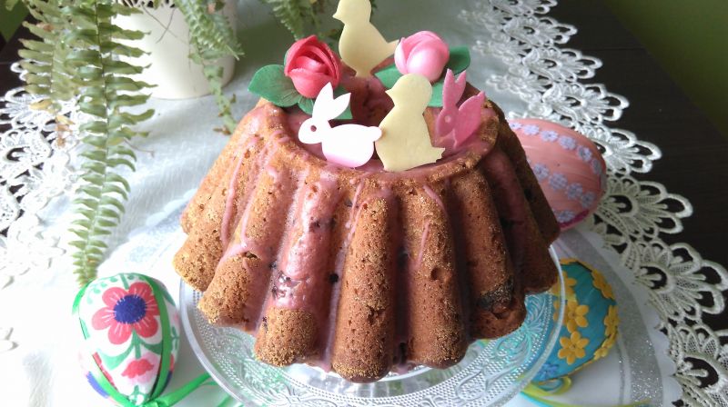 Świąteczna babka z wiśniami ( z soku) Świąteczna babka z wiśniami ( z soku)