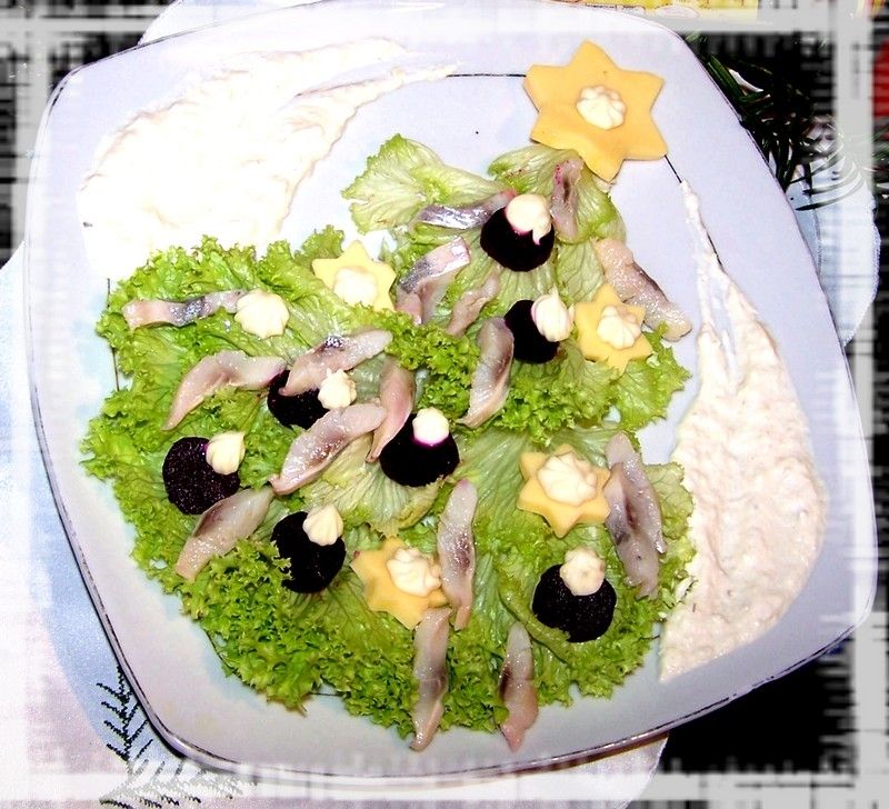 Świąteczna choinka na talerzu