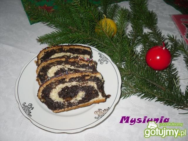Świąteczna rolada makowa