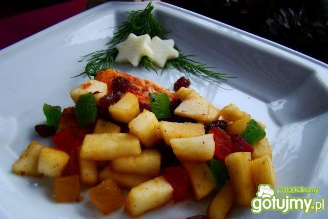 Świąteczna rybka w bakaliach  Świąteczna rybka w bakaliach