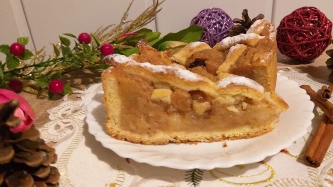 Świąteczna szarlotka pod kratką Świąteczna szarlotka pod kratką