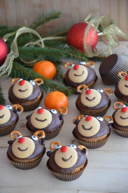 Świąteczne muffinki Renifery Świąteczne muffinki Renifery