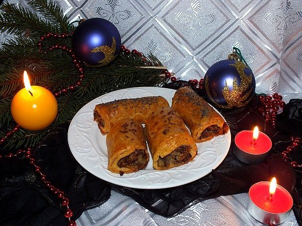 Świąteczne paszteciki z pieczarkami Świąteczne paszteciki z pieczarkami