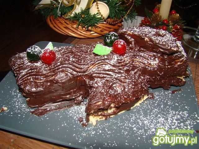 Świąteczne polano czyli Bûche de Noël Świąteczne polano czyli Bûche de Noël