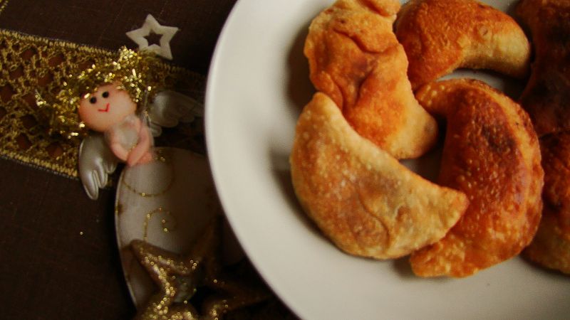 Świątecznie pierożki z mięsem mielonym i grzybami