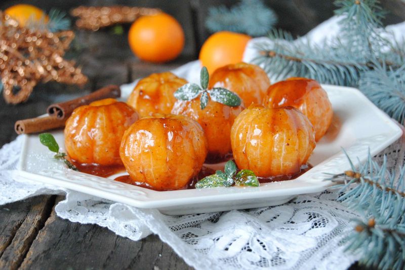 Świąteczny deser mandarynkowy Świąteczny deser mandarynkowy