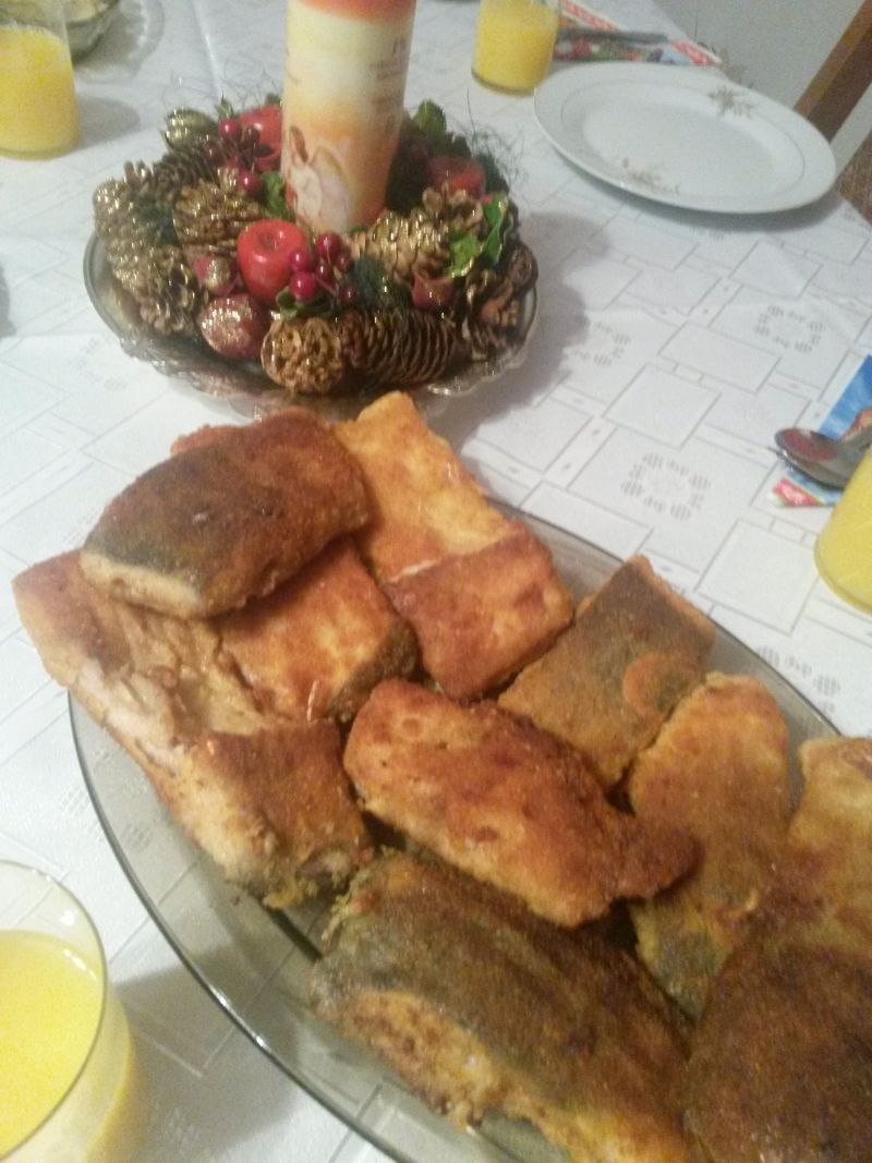 Świąteczny karp smażony