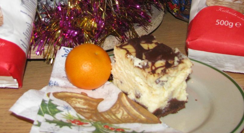 Świąteczny murzynek z serem