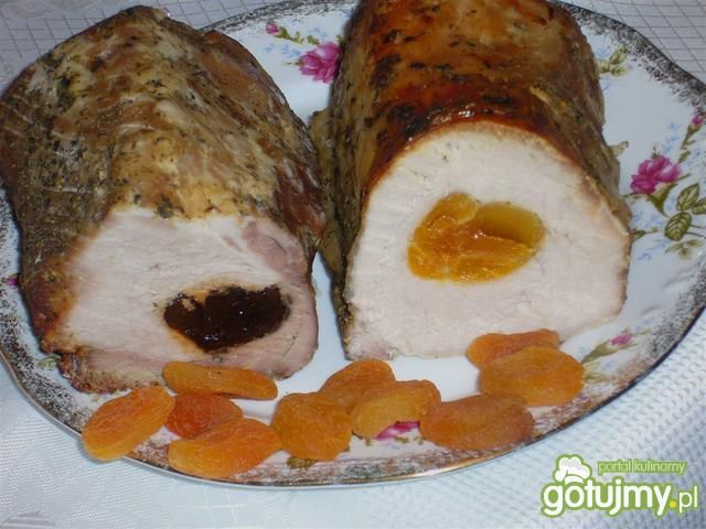 Świąteczny schab z morelami