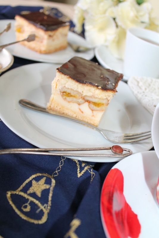 Świąteczny sernik z budyniem i biszkoptami